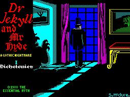 Dr. Jekyll and Mr. Hyde title screen for ZX Spectrum